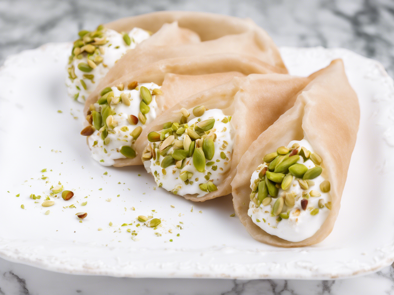 Authentic Katayef Recipe: Fluffy Pancakes with Clotted Cream & Pistachios