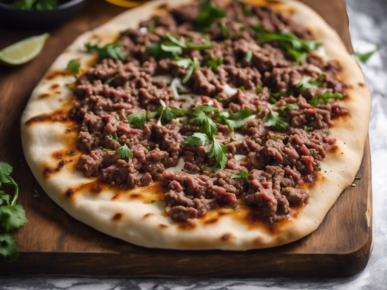 Authentic Lebanese Lahm bi Ajeen Recipe: Lebanese Meat Pizza