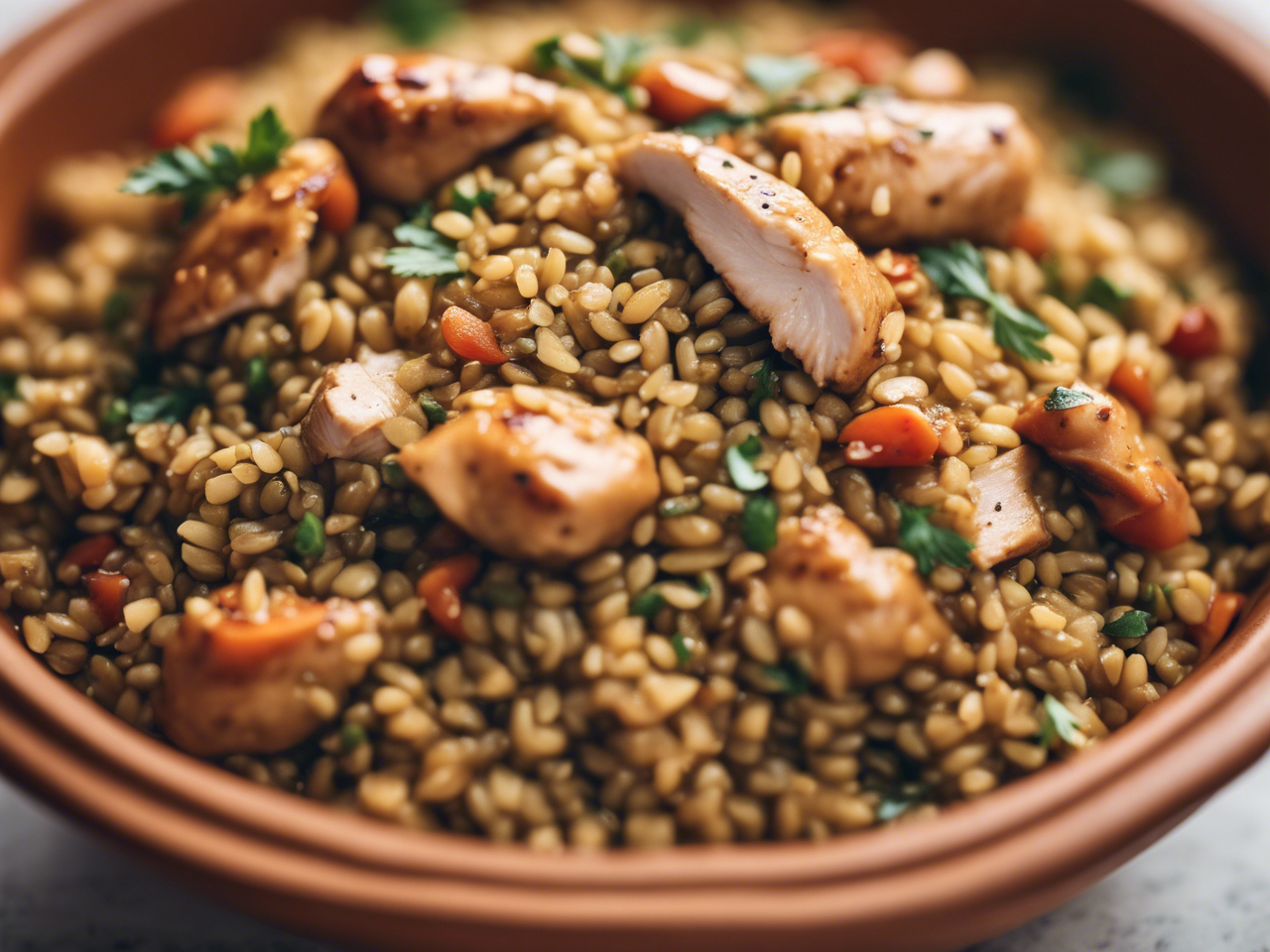 Authentic Lebanese Chicken Freekeh Recipe | Healthy & Delicious Mediterranean Dish